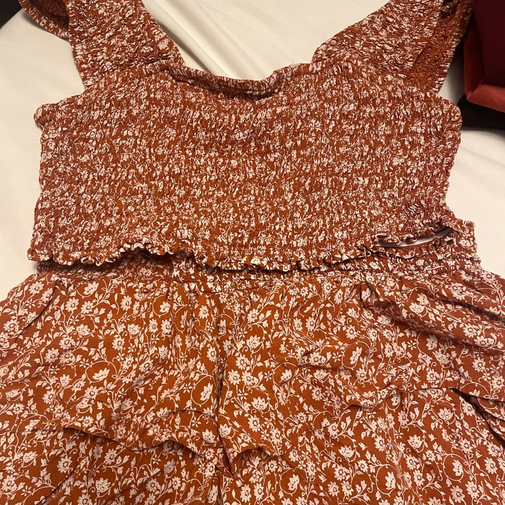 Floral brown set